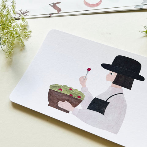 Necktie Postcard - Farm Salad
