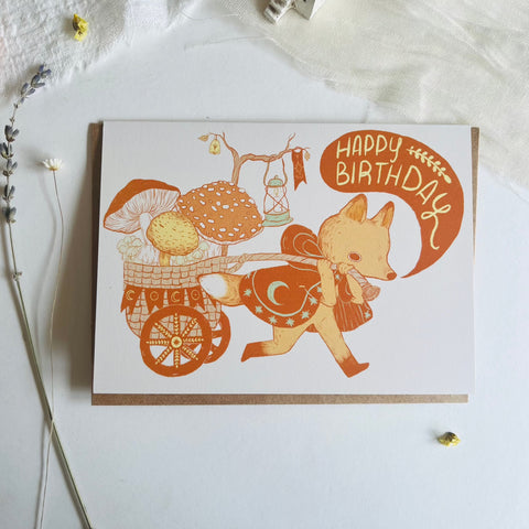 Marika Paz Card - Mushroom Birthday