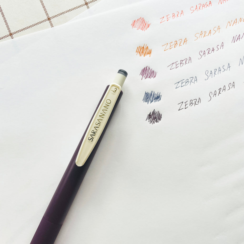 Zebra Sarasa NANO Gel Pen - 0.3 mm - Red Orange