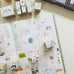 Ranmyu Neko & Flower Mini Stamp Set