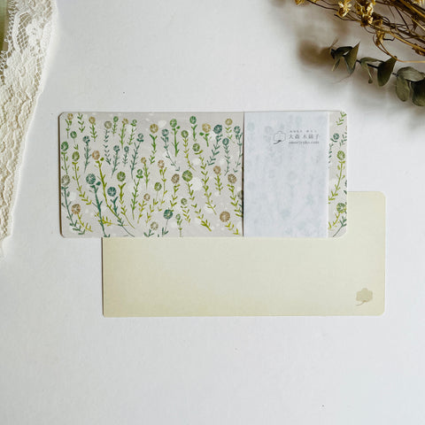 Omori Yuko Note Card - Wildflower