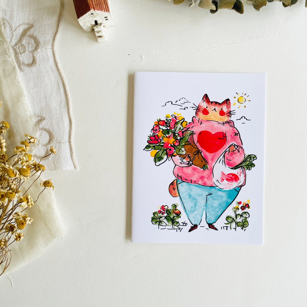 Rebekah Evans Greeting Card - Nice Cat Valentine