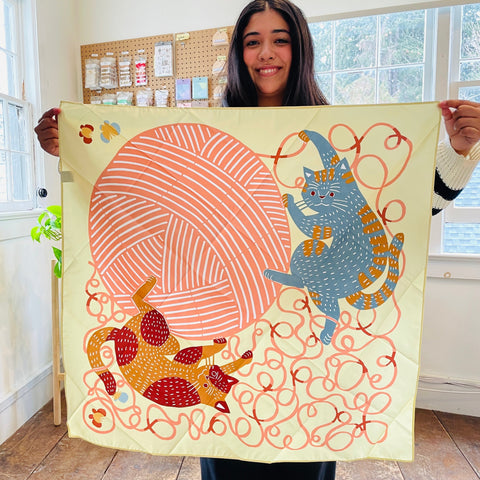 KATA KATA Musubi Tapestry - Neko & Wool Yarn(M)