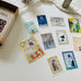 Shinzi Katoh Match Box Style Gold Foil Sticker - Travel Through Seasons