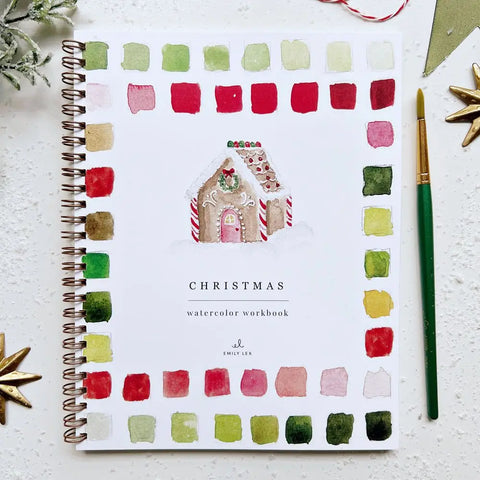 Emily Lex Watercolor Work Book - Christmas