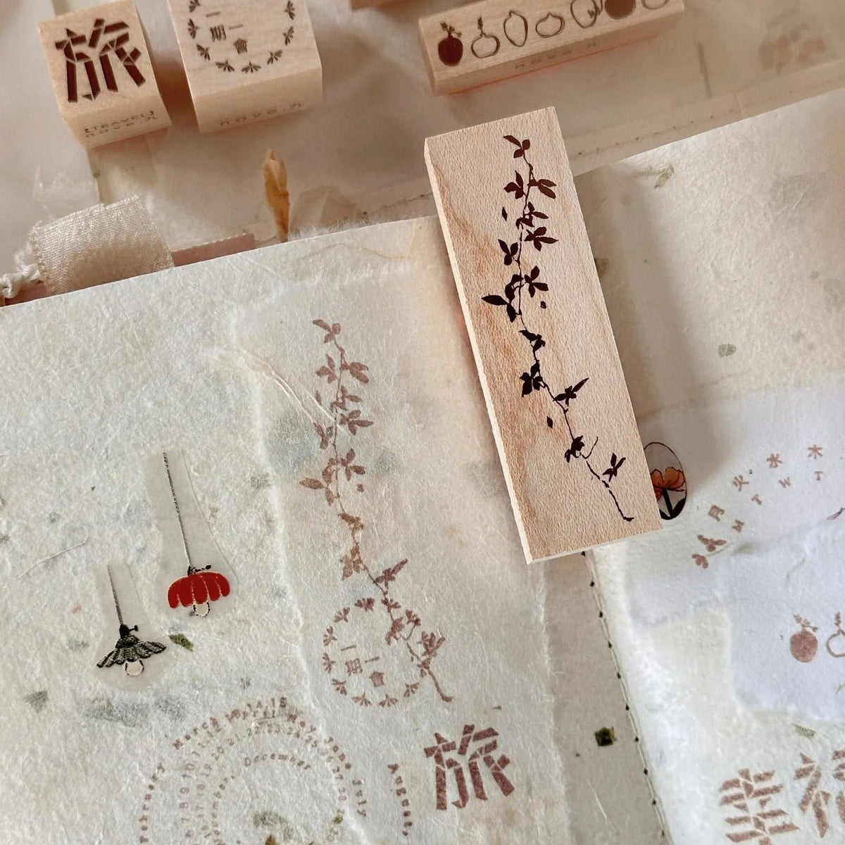 Nove Tokyo Ltd Rubber Stamp - String Leaves – niconeco zakkaya