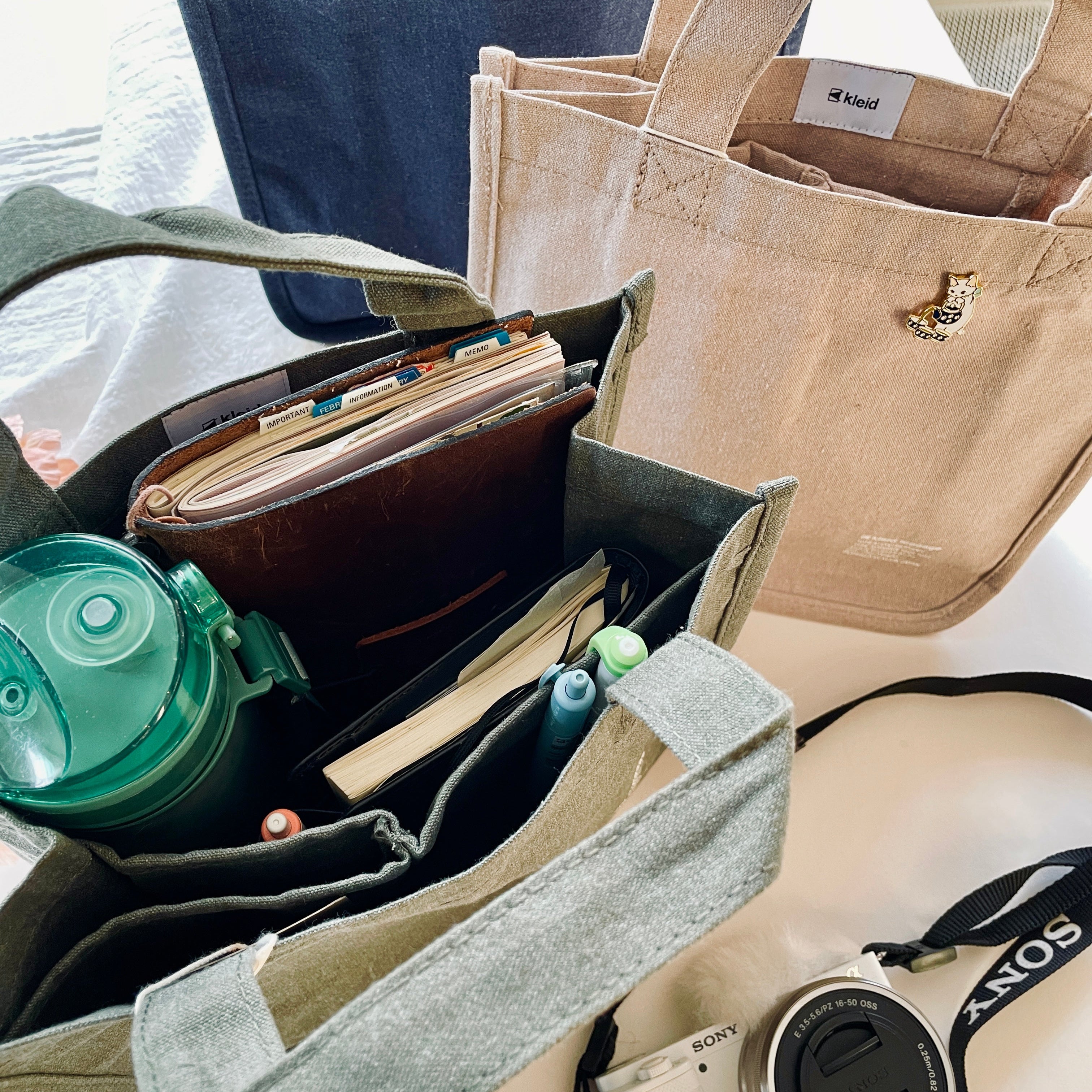 Kleid Separate Tool Tote - Olive – niconeco zakkaya