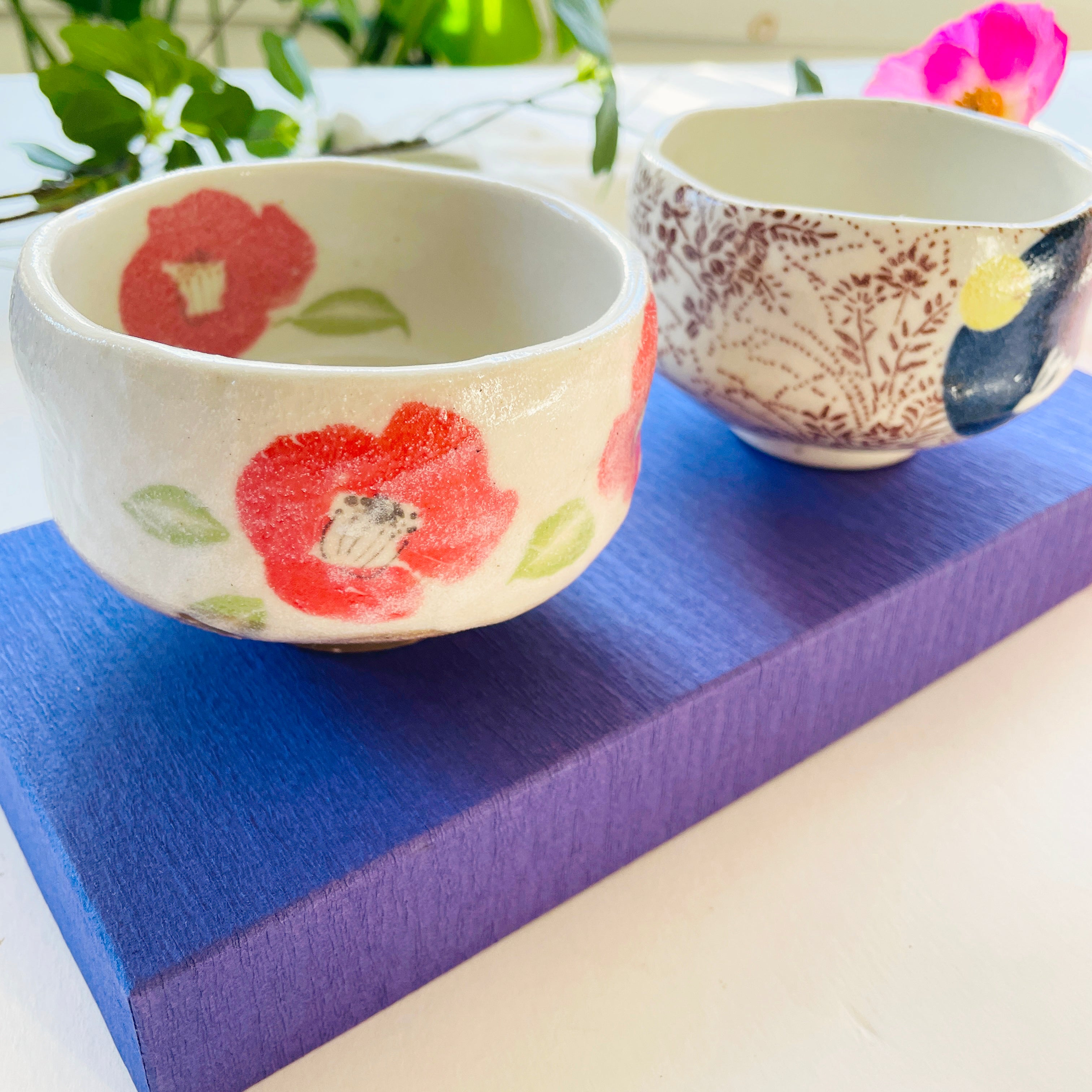 Matcha Bowl Gift Set - Camellia and Moon Rabbit – niconeco zakkaya