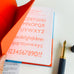 Type Face HardCover Notebook - Gills Sans(Sky Blue)