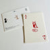 Pottering Cat Fuzzy Playing Card Postcard - Ace of Diamonds