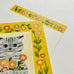 4 Legs Postcard - Striped Cat & Flowers