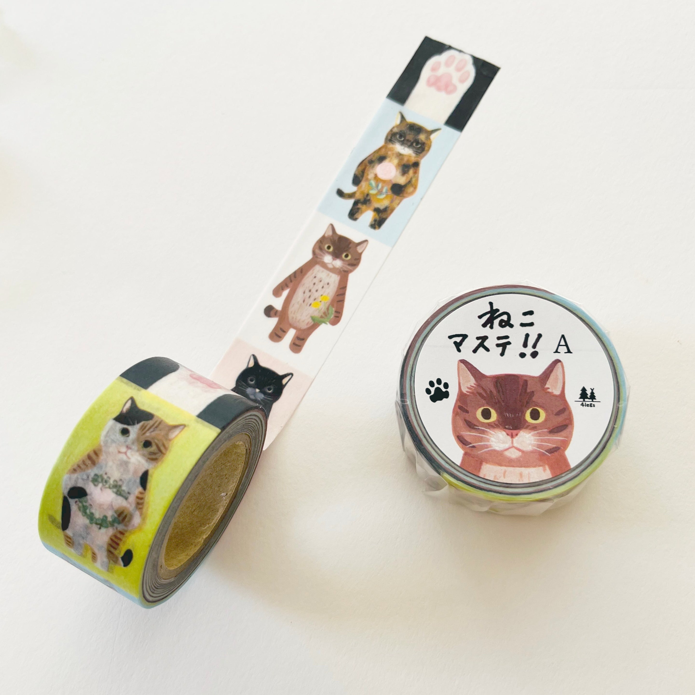 4 Legs Cat Washi Tape - A - niconeco zakkaya