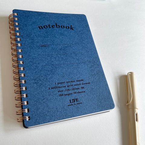 LIFE Pocket Notebook - Indigo Grid(B6)