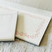 Hutte Paper Works Letterpress Note Pad - Pink Floral Frame