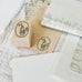 Hutte Paper Works Botanical Rubber Stamp - Snow Drop
