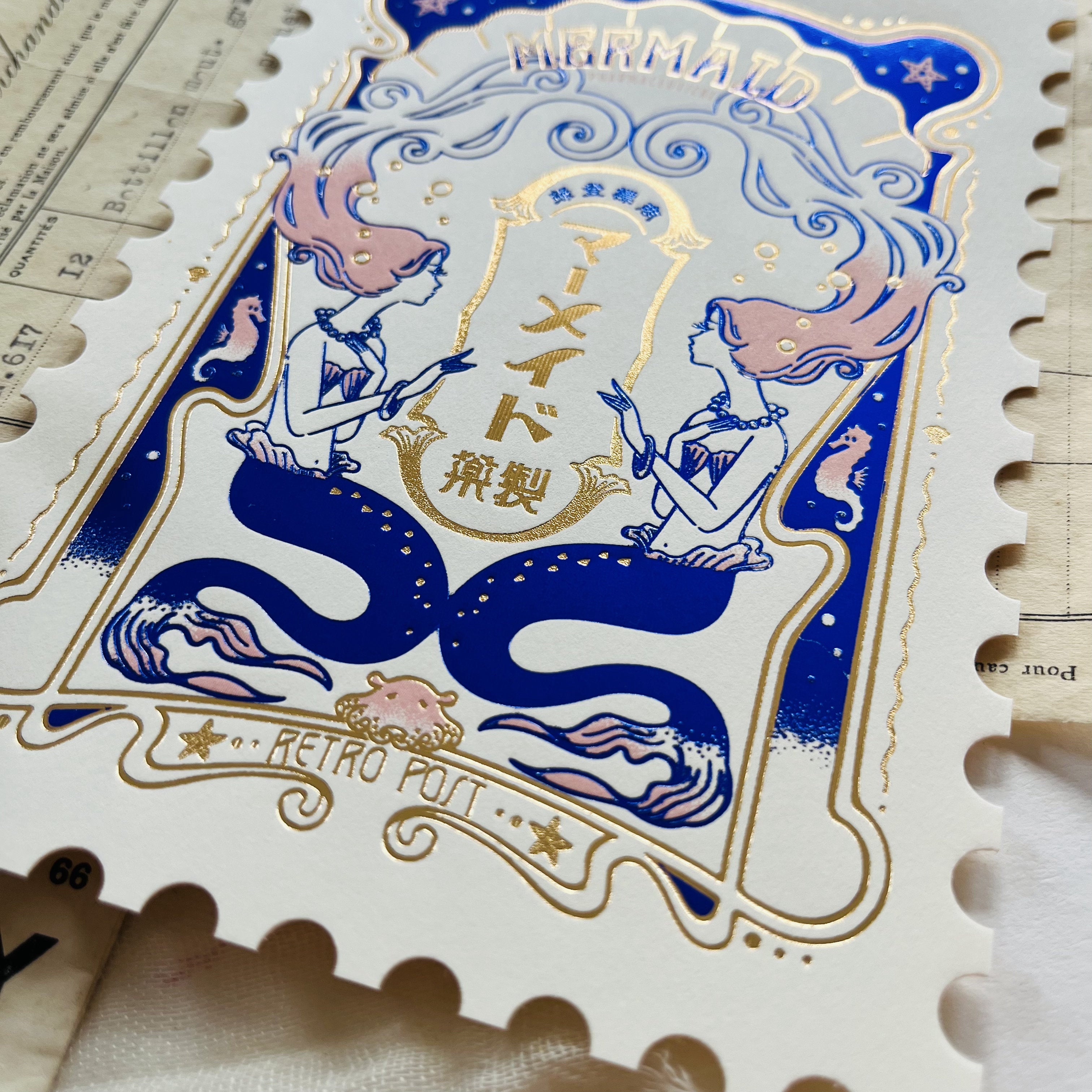 OB1 x Rokkaku Foil Postcard - Mermaids – niconeco zakkaya