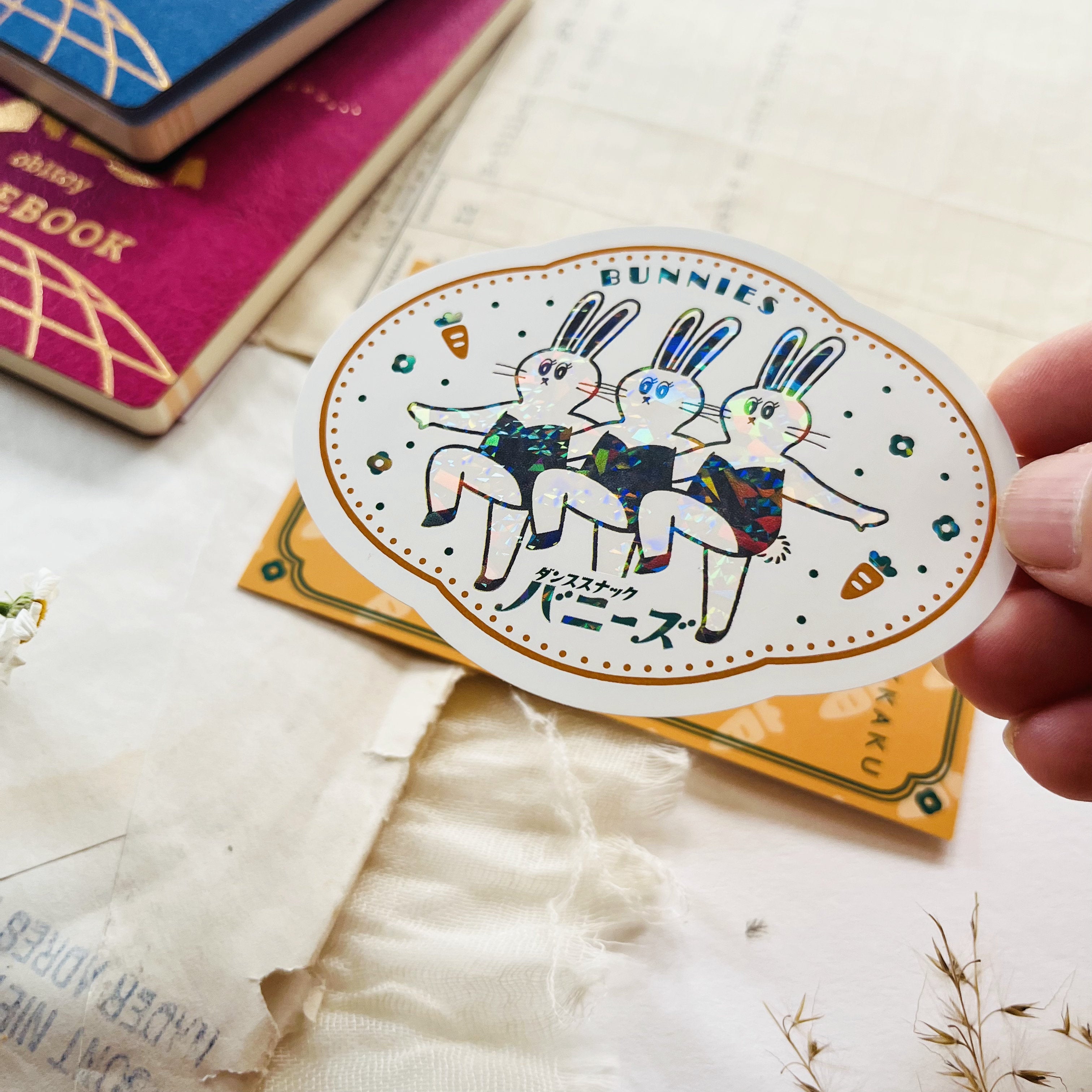 OB1 x Rokkaku Sticker - Bunnies – niconeco zakkaya