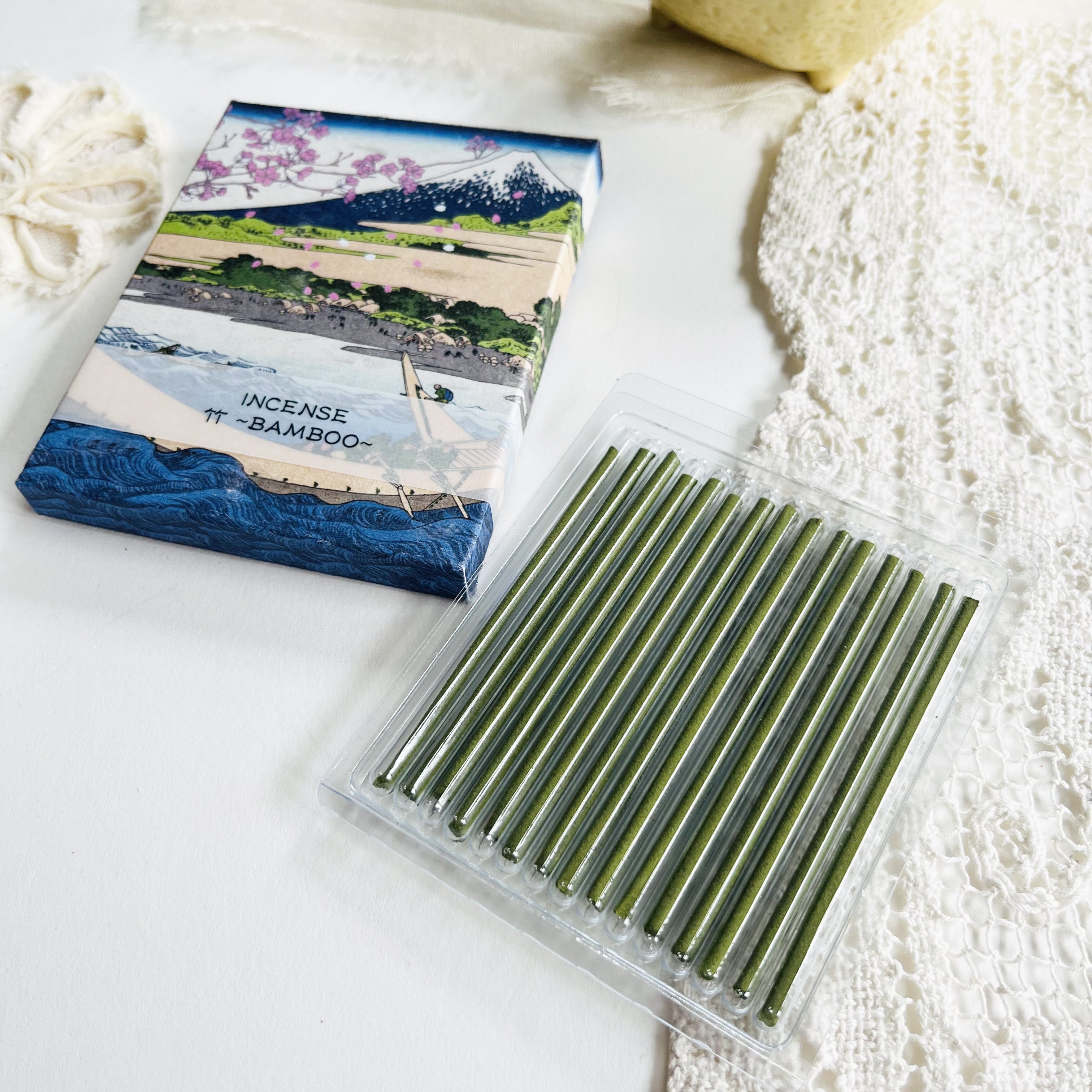 絵画 incense Kousaido Japanese Painting Incense - Ukiyo-e (Bamboo) – niconeco