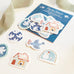 Furukawa Washi Sticker Seals - Kirakira to Kotori (Blue)