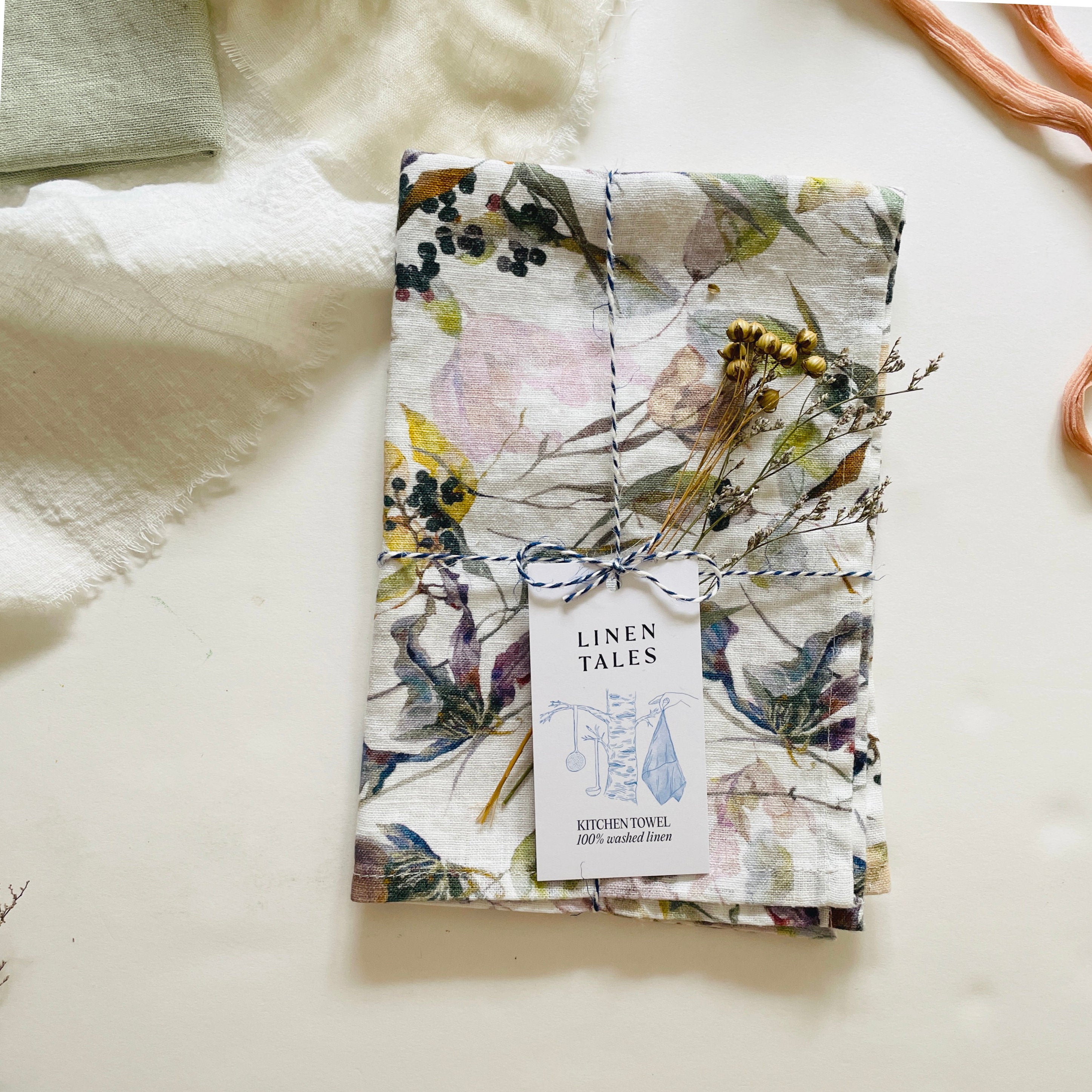 Linen Tales Kitchen Towel - Meadow