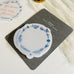 Hutte Paper Works Sticky Notes - Blue Wreath