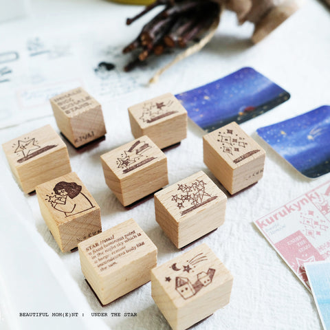 Kurukynki Beautiful Moment Series Stamp Set - Under the Stars