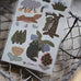 Ivy Snow Sticker Sheet - Green Forest
