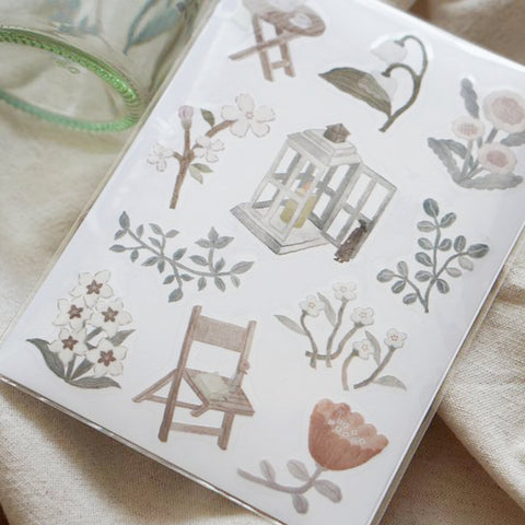 Ivy Snow Print-On Sticker - Afternoon Garden