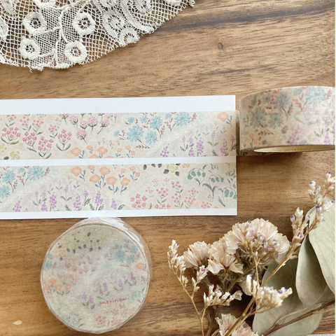 meriBUN Washi Tape - Floral Patchwork