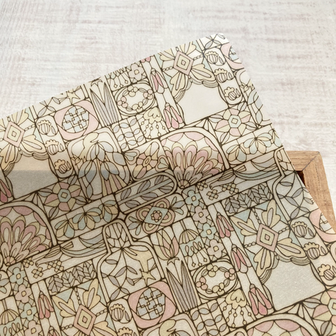 meriBUN Vellum Wrapping Paper - Stained Glass