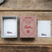meriBUN Letterpress Match Box Memo - Bunny & Apple