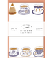 Furukawa Tegami Walk Mini Letterset - Teatime