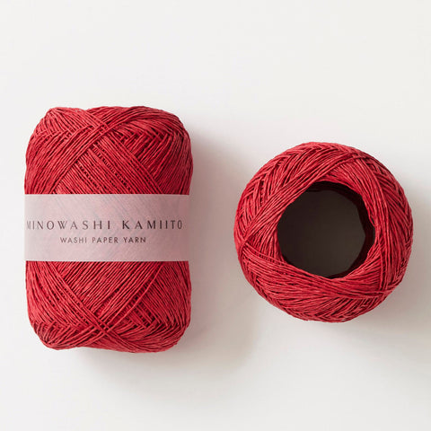WACCA Mino Washi Paper Yarn - Red