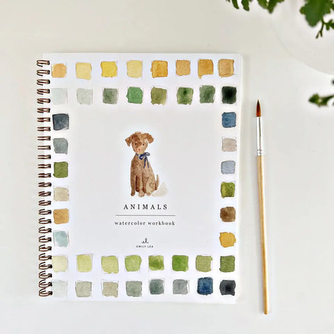 Emily Lex Watercolor Work Book - Animals