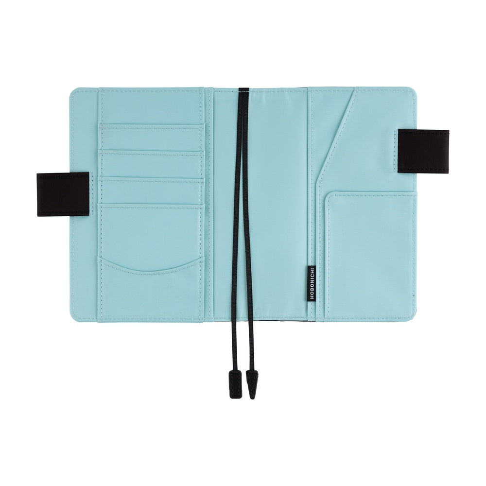 Blue Border chocoNekoβ Hobonichi Techo Cover Colors: Black x Clear Blue [A6] – niconeco