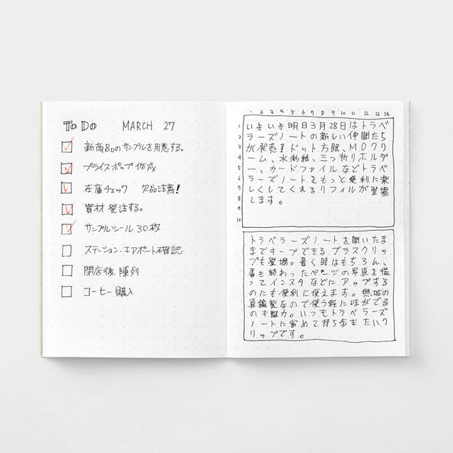 notebookページ Traveler's Notebook 014 Dot Refill (Passport Size) – niconeco zakkaya