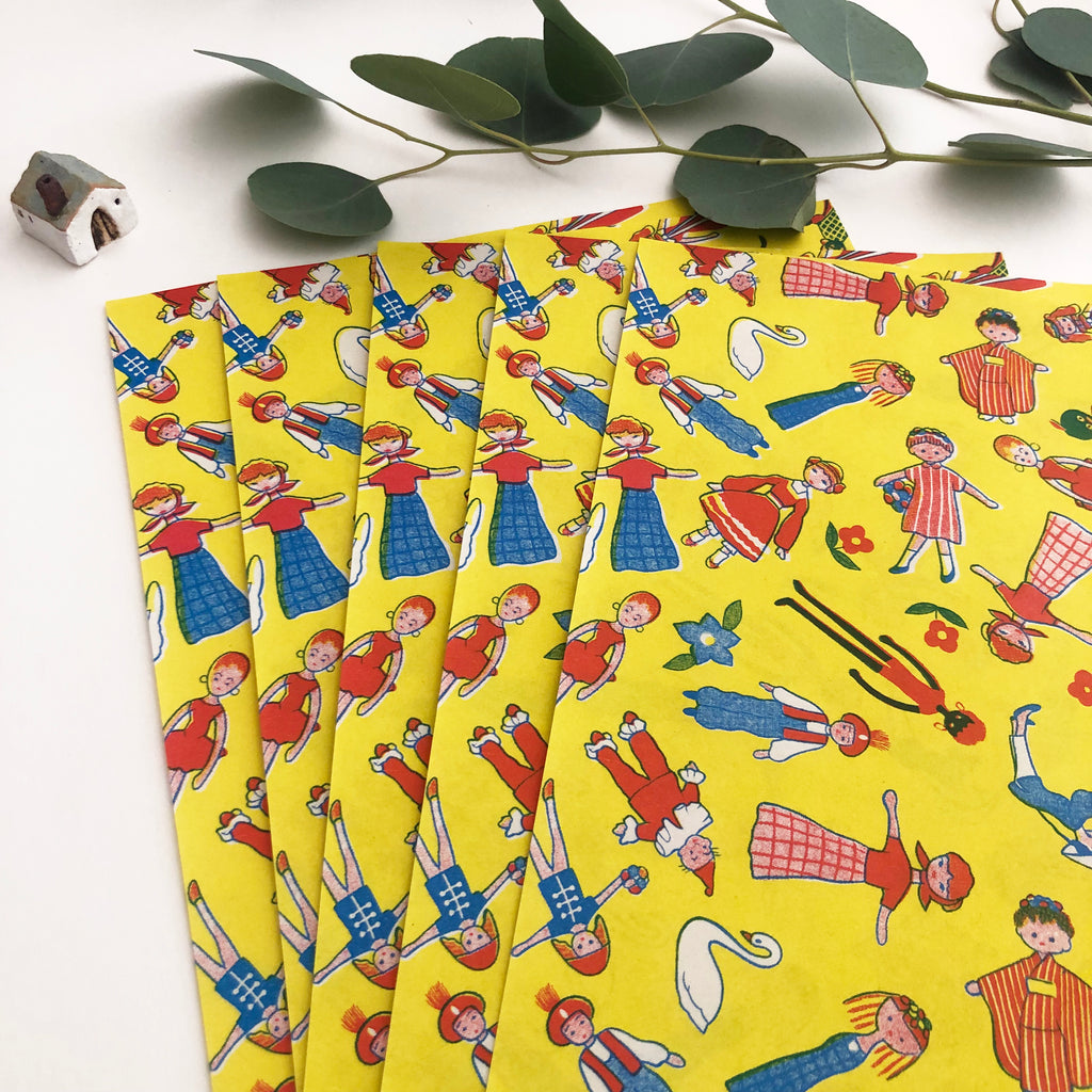 KATA KATA Wrapping Paper Sheets - Matryoshka – niconeco zakkaya