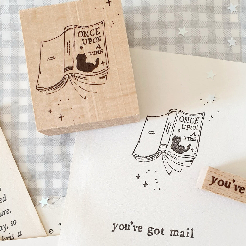 Yeon Charm Original Rubber Stamp - Once Upon A Cat