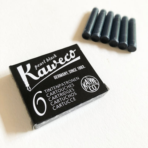 Kaweco Ink Cartridges 6 Pieces - Pearl Black