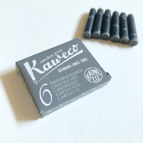 Kaweco Ink Cartridges 6 Pieces - Smoky Grey