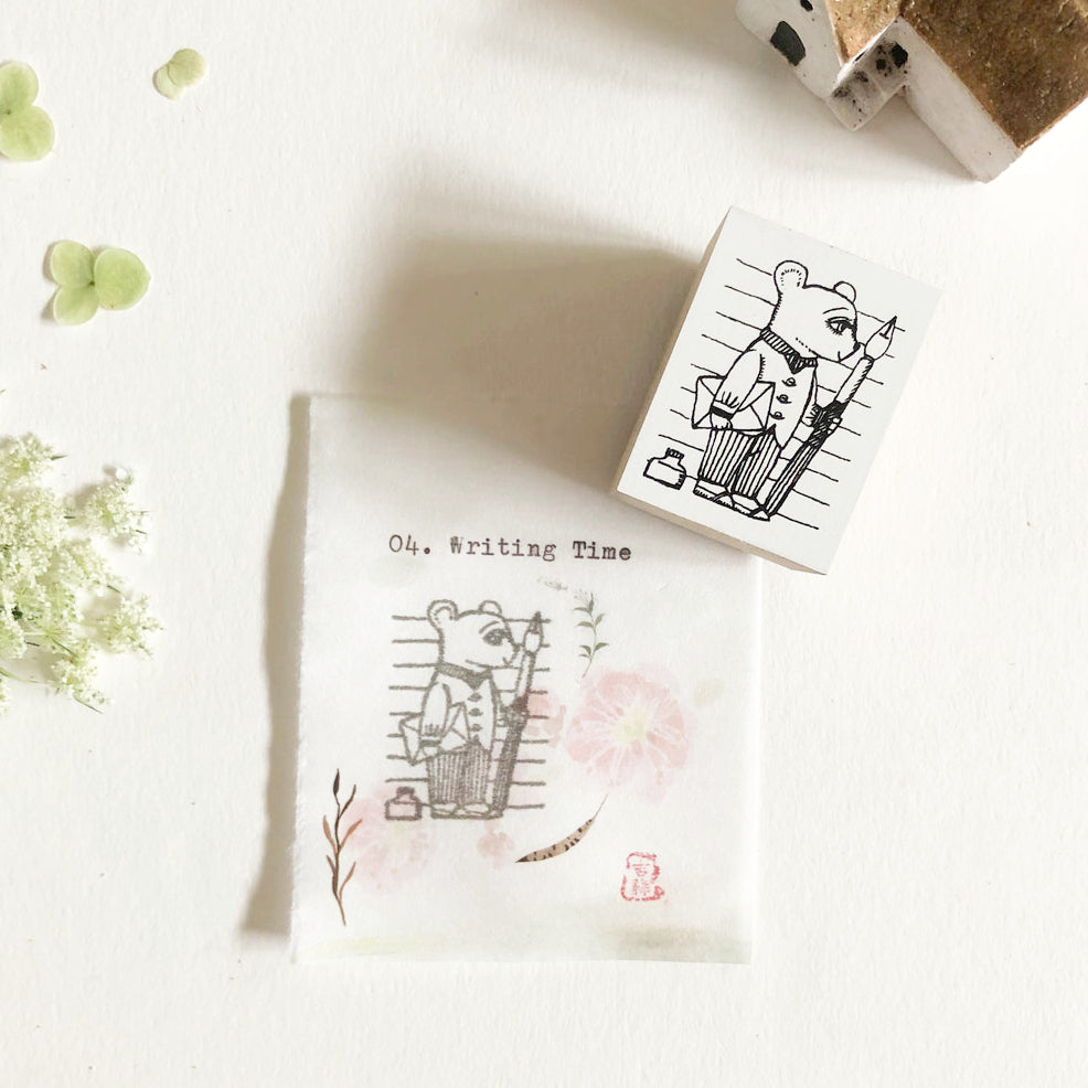 niconeco x Ryoko Ishii Collaboration Rubber Stamp - Writing Time