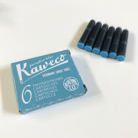 Kaweco Ink Cartridges 6 Pieces - Paradise Blue