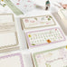 niconeco Japanese Color Letterpress Notecard - Hatoba(鳩羽色)