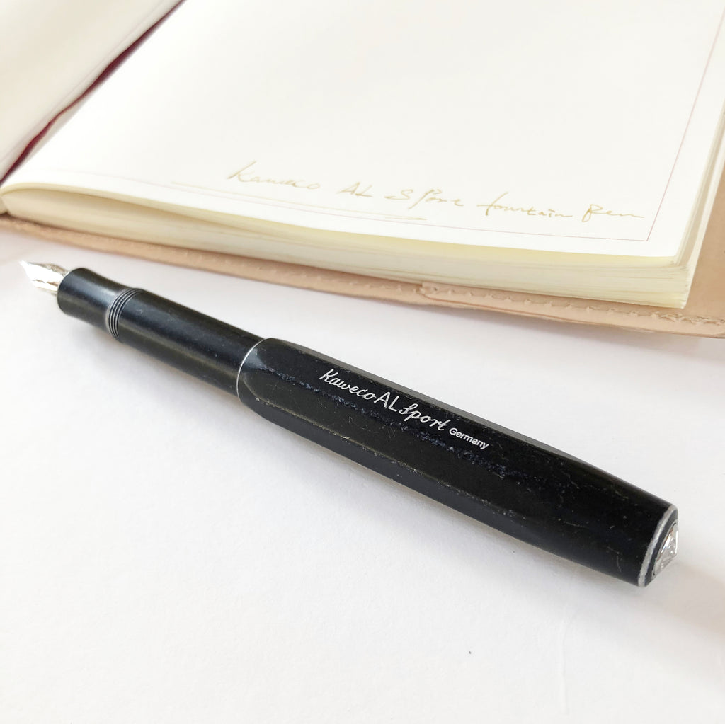 Kaweco AL Sport Stonewashed Fountain Pen - Black(Fine Nib)
