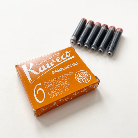 Kaweco Ink Cartridges 6 Pieces - Sunrise Orange