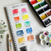 KURETAKE Gansai Tambi 12 Color Watercolor Palette - Basic Tones
