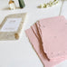 Cikitacikii Handmade Deckle Edge Notecard - Pink Forest