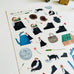 Necktie A5 Sheet Die-cut Sticker - Looking for Cats