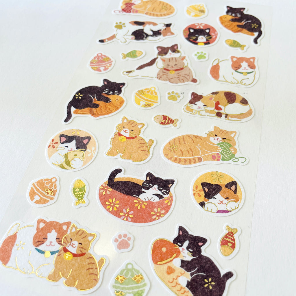 WANOWA Washi Paper Sticker - Lucky Cats
