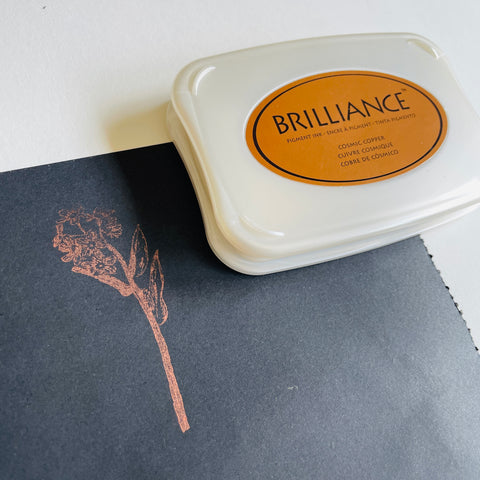 Tsukineko Brilliance Dew Drop Ink Pad -  Cosmic Copper